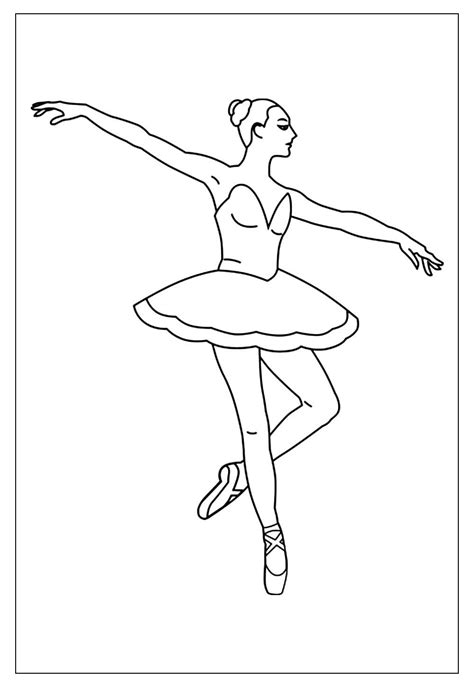 Desenhos de Bailarina para Colorir e Pintar - Tudo Para Colorir