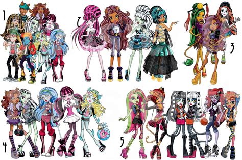 Monster High Iron On T-Shirt Fabric Transfer Draculaura Cleo De Nile ...