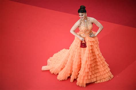 India at Cannes: Urvashi Rautela Sets Red Carpet on Fire in Orange