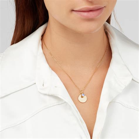 Gold December Birthstone Necklace
