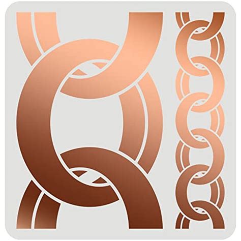 Chain Stencils Template 11.8x11.8inch Plastic Large Chain Drawing ...