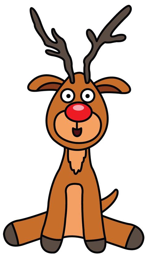 Christmas Reindeer Sketch at PaintingValley.com | Explore collection of ...