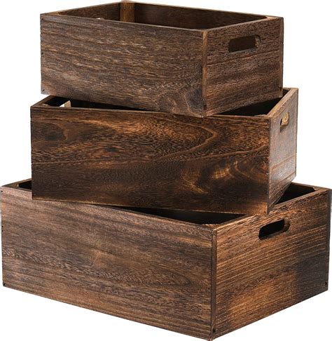 insight arts set   large wooden crate  storage decorative boxes