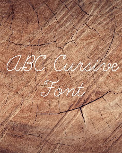 Abc Cursive Font Free Download