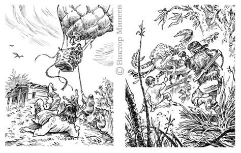 Иллюстрация Поселок 3 в стиле книжная графика | Illustrators.ru