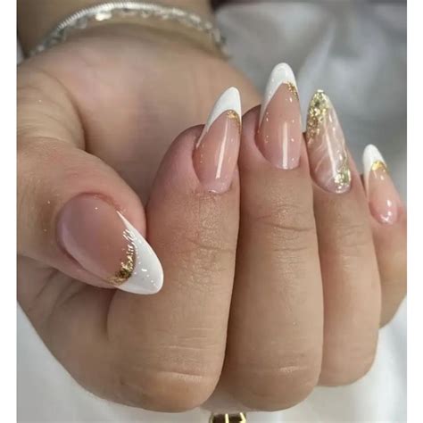 Unha Com Detalhes - UNHAS FRANCESINHAS COM DETALHES DOURADOS KIT 24 PEÇAS + COLA | Shopee ...
