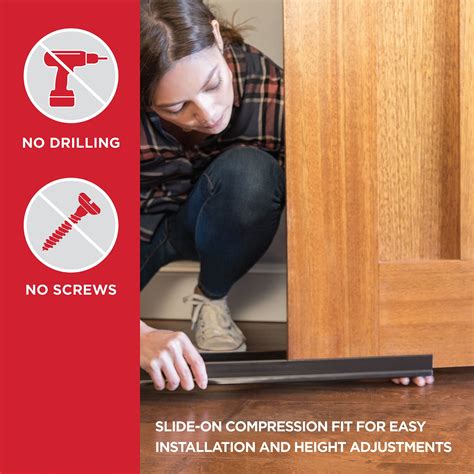 Vinyl CINCH® U-Shape Slide-On Under Door Seal – M-D Building Products