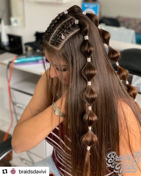 Glitter accents will be the next braid bun trend 7