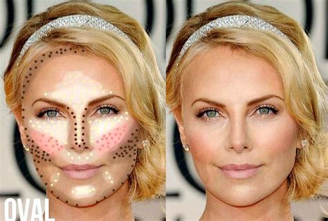 by Mélodie Charest on Beauté | Oval face makeup, Contouring oval ...