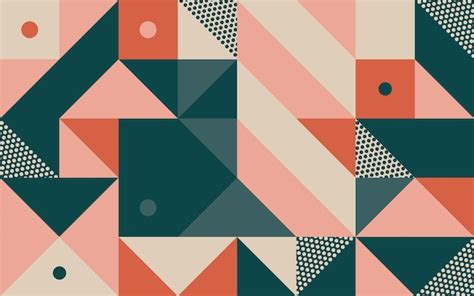 Free Vector | Geometric mural wallpaper