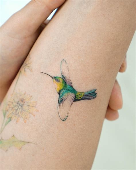 Hummingbird Wrist Tattoo