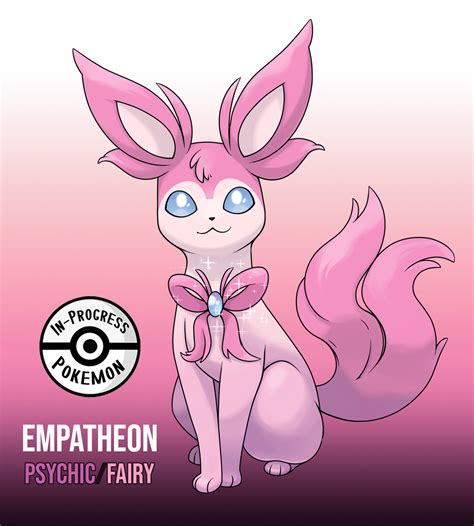 Empatheon (Psychic/Fairy) #??? - On rare occasion, an Eevee can be ...