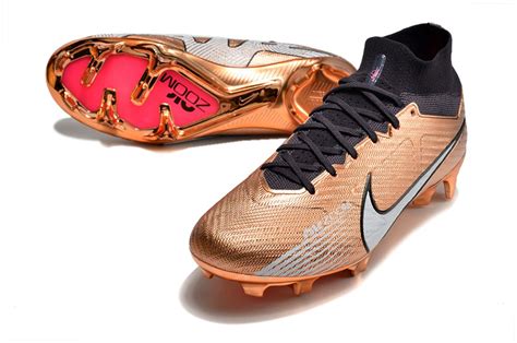 Бутсы Nike Air Zoom Mercurial Superfly IX Elite FG золотые