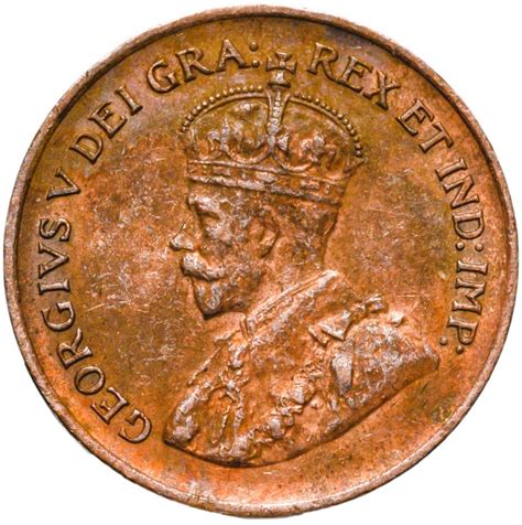 Монета Канада 1 цент (cent) 1929 стоимостью 390 руб.