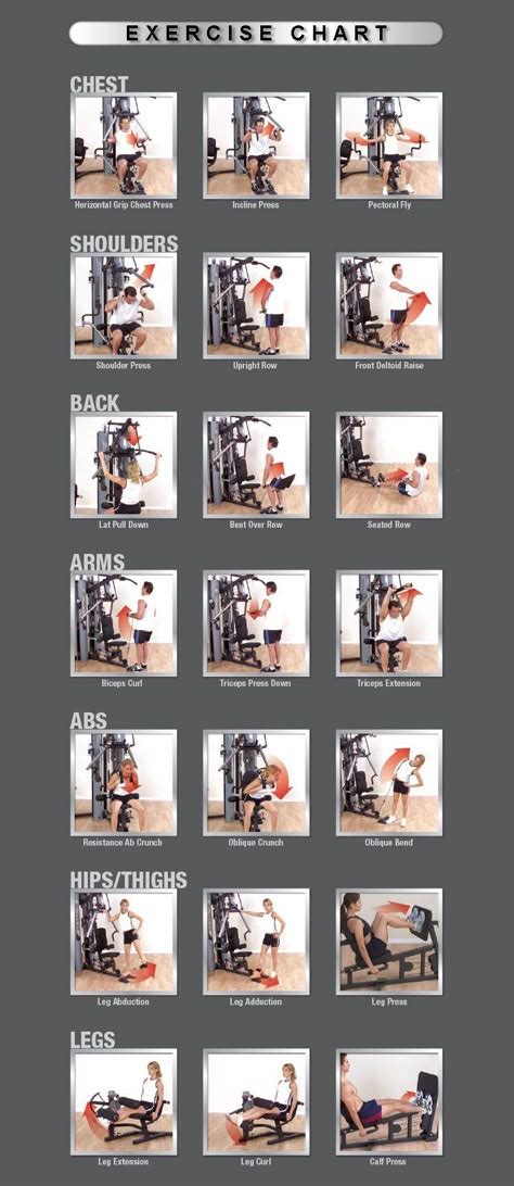 41 MULTI GYM ideas | multi gym, workout chart, gym workout chart