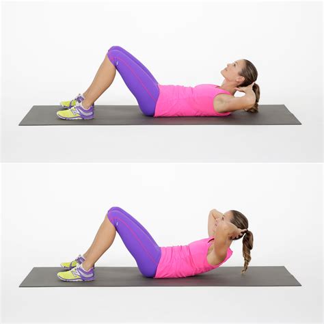 basic crunch  day  pack abs challenge popsugar fitness