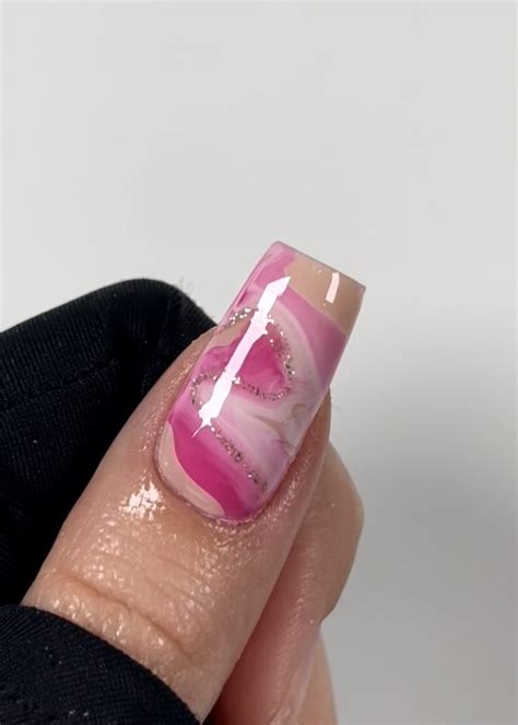 Marble Nails with Gel