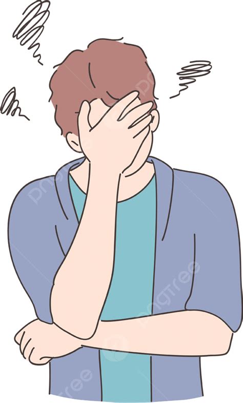 депрессия плохие мысли стресс концепция PNG , человек, горе ...