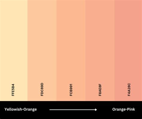 75 Shades Of Peach Color (Names, HEX, RGB, CMYK Codes) –, 46% OFF