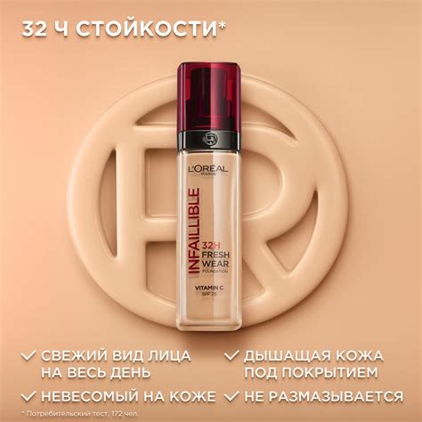 Тональный крем Лореаль Infaillible 24ч Свежий тон [15]: купить