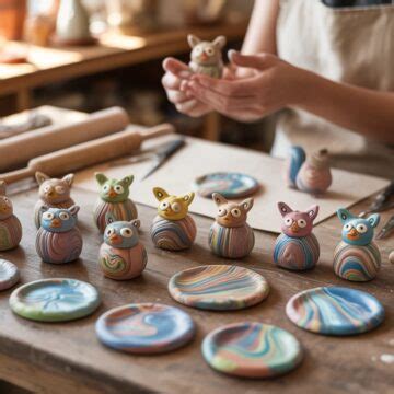 easy clay animals  kids