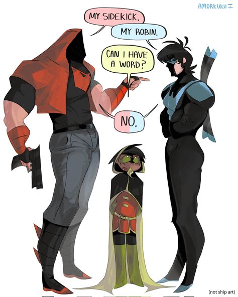 random parodies (@amorkuku) on X | Batman funny, Robin comics