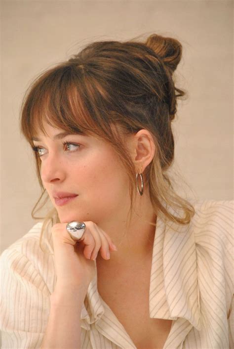 Daily Dakota Johnson | Dakota johnson hair, Long hair with bangs