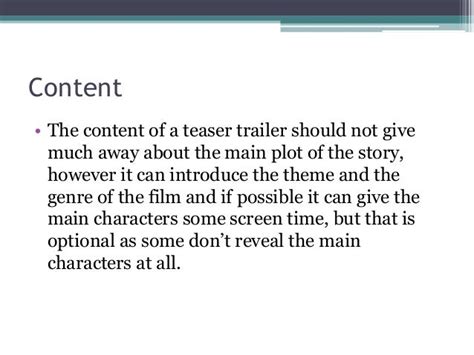 What is a teaser trailer