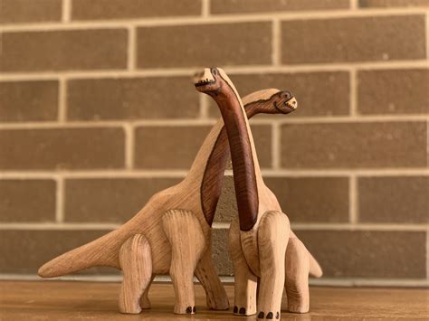 Brachiosaurus Hardwood Toy — Kinnects Handmade Toys