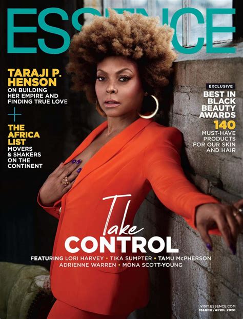 TARAJI P. HENSON in Essence Magazine, March 2020 – HawtCelebs