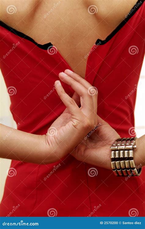 Wearing in red stock photo. Image of dressing, elegance - 2570200