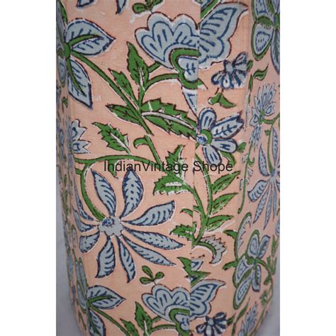 New Waste Bin Study Room Dustbin Hand Block Printed Handmade Home Card