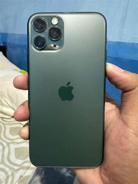 iphone  pro gb midnight green factory unlocked replaced battery