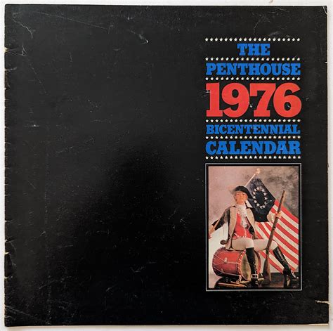 Lot - Vintage Magazine The Penthouse 1976 Bicentennial Calendar