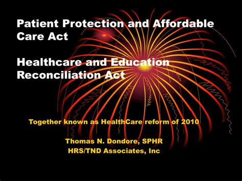 PPT - Patient Protection and Affordable Care Act Healthcare and ...