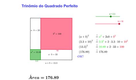 Trinomio Do Quadrado Perfeito - Trinômio do Quadrado Perfeito – GeoGebra