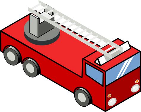 clipart iso fire engine