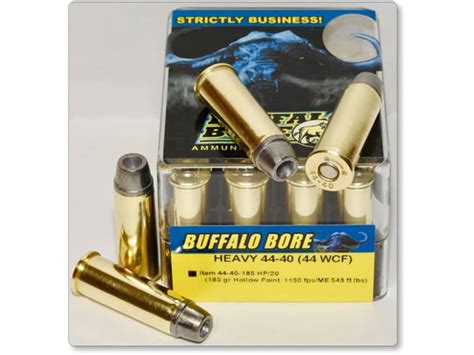 Buffalo Bore 44-40 WCF Ammo 185 Grain Lead Hollow Point Box of 20