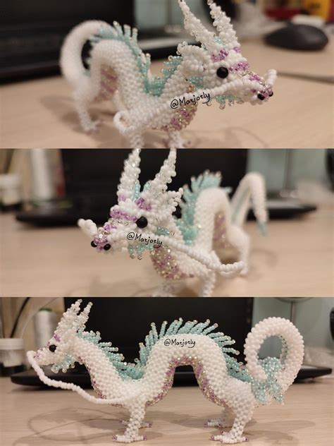 Китайский дракон 🐉 | Beading tutorials, Beaded crafts, Seed bead crafts