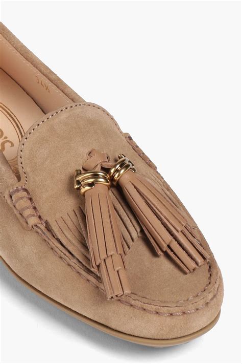 TOD'S Tasseled suede loafers | THE OUTNET