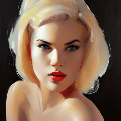 Blond Bombshell Digital Graphic · Creative Fabrica