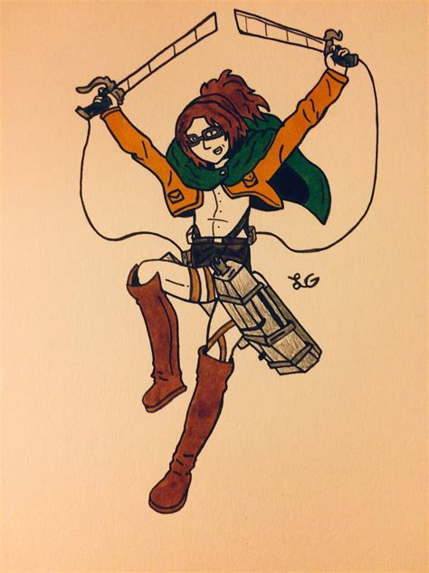 Hange drawing I did! :) : titanfolk