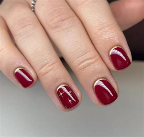 42 Top Red and Gold Nails for a Powerful Mani That Turns Heads