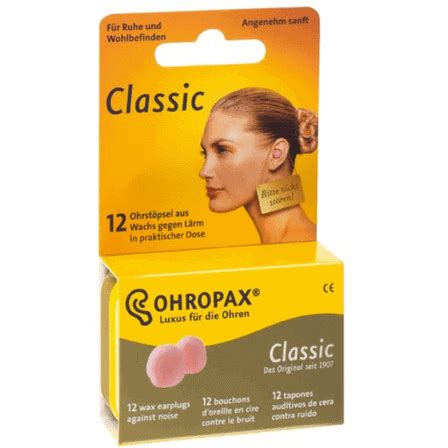 Hörselskydd Ohropax Classic (-27 decibel) - Audilo