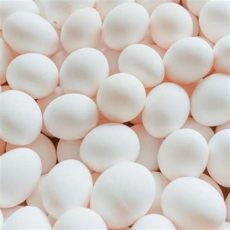 white fresh eggs easily digestible  sizes long shelf life