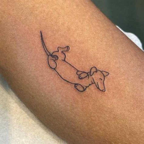 60+ Stylish Dachshund Tattoos That'll Make You Smile