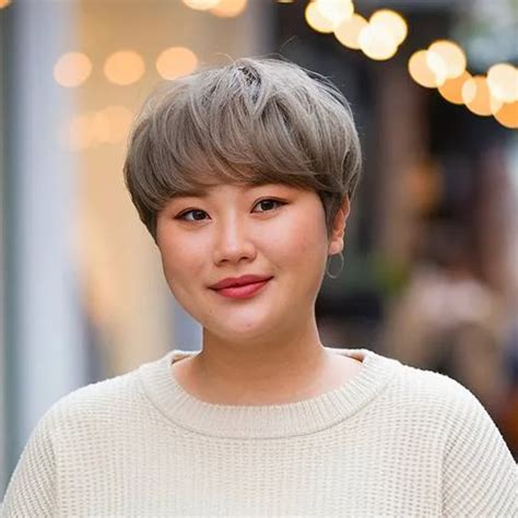 chic pixie cuts  complement chubby faces   kappers magazine