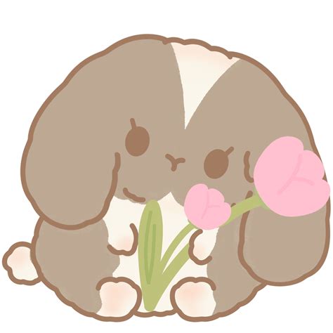 Cute chubby bunny character 43198002 PNG