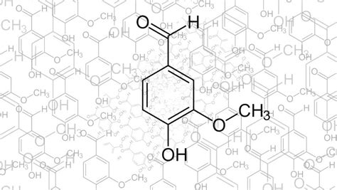 Structural Formula of Vanillin. Animation. Stock Footage Video (100% ...