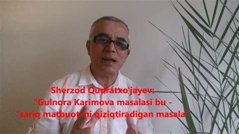 Shohnazarov Sherzod Qudratxo'jayev intervyusini tahlil Шерзод ...